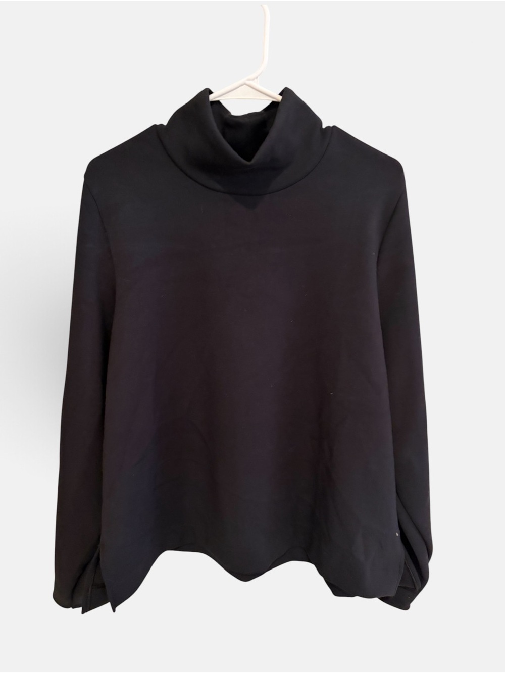 New SPANX Black mock neck Sweatshirt - Picture 2 of 5